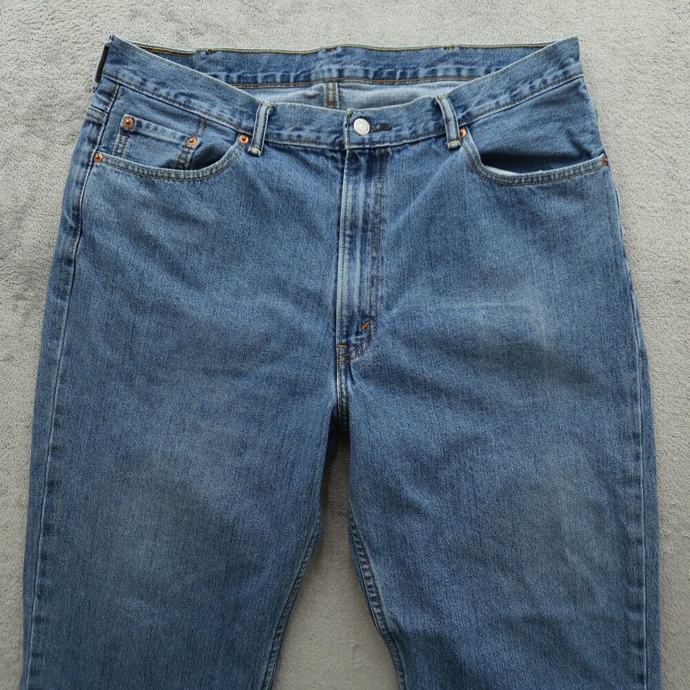 Levi's 550 Jeans Mens Size 40x30 (38x30 Actual) Blue Relaxed Tapered Denim - Picture 13 of 16